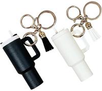 TTPSRY Simpatici portachiavi a Forma di Mini Cup da Donna Portachiavi Ragazze Mini Zaino Staccabili Portachiavi per Borsa Charm per Rossetto Rossetto Regalo Originali per Amica