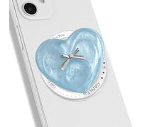 TTPSRY Supporto Magnetico Cellulare Cuore Trasparente Fiocco Decorativo Cuscinetto Aria Smartphone Universale Rotazione 360 Gradi