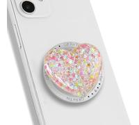TTPSRY Supporto Magnetico Smartphone Cuore Olografico Brillante Presa Aria Cellulare Espandibile Glitter Iridescente