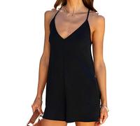 TTPSRY Tuta Corta Donna Estiva Scollo a V Jumpsuit Elegante Tute Corte Estive Intera Tutina Completo Pantaloncini Sportiva Aderente
