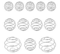 TTQiAnJ 12 Pezzi Miscelatore Sfera Shaker,Miscelatore Sfera in Acciaio Inossidabile,Agitare la Sfera per Bevande Miste Alle Proteine,Tre Dimensioni,Argento