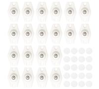 TTQiAnJ 20 Pezzi Autoadesivo Rotelle a Sfera 360°,Mini Ruote Piroettanti in Plastica,Ruote a Sfera per Bidoni Della Spazzatura,Piccoli Mobili,Bianco