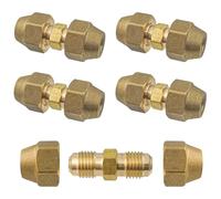 TTQiAnJ Set Di 4 Nippli di Collegamento per Aria Condizionata,Raccordo Tubo Rame 1/4,Nessuna Saldatura Richiesta per Tubo Rame Od 6,35-6 mm