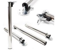 TTQuattro piedi tavolo in nickel regolabile in altezza 70-110 cm Piedi per mobil