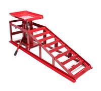 Rampa di sollevamento con martinetto idraulico Altezza regolabile 2000 kg Per pneumatici max 225 mm