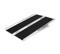TTRampa pieghevole antiscivolo in alluminio per sedie a rotelle 122x72x5cm 270kg