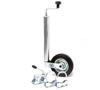 Wiltec Servotimone con ruota 362 kg Ruotino per carrello appendice con supporto e morsetti