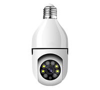 TTSAM E27 Lampadina Camera, Full HD 1080p Wireless Smart Bulb Wifi Camera, Visione Notturna Telecamera di Sicurezza Domestica, Accesso remoto, Telecamera di sicurezza domestica esterna interna