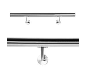 TTSet corrimano per scale 100 cm Supporto a muro Acciaio inox V2A