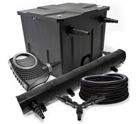 TTSet Filtro 12000l Chiarificatore laghetto 72W Pompa NEO8000 70W Tubo 25m