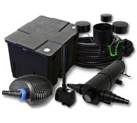 TTSet laghetti filtro 12000l chiarificatore 18W pompa 20W tubo 25m skimmer