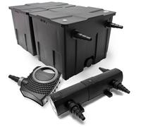 TTSet laghetti Filtro biologico 60000l Pompa SuperEco 80W Chiarificatore UVC 24W