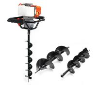TTSet Mototrivella 1,4kW 100mm 150mm 200mm punta trivella 52cm³ motore a benzina