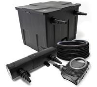 TTSet per laghetti fino a 12000l Filtro Chiarificatore UVC 36W Pompa 80W Tubo 25
