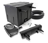 TTSet per laghetto SunSun CBF-350 CUV-224 24W NEO8000 Pompa Tubo