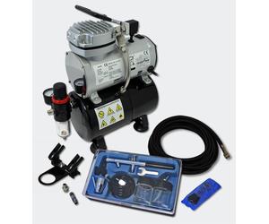 TTSet per principianti AS189 compressore con 1 pistola a spruzzo e accessori