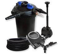TTSet SunSun Filtro a pressione 30000l 18W UVC Pompa 80W Tubo 25m Pompa da fonta
