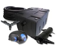 TTSet SunSun Filtro laghetto 60.000 l Chiarificatore 24W Pompa ECO 100W Tubo 25m