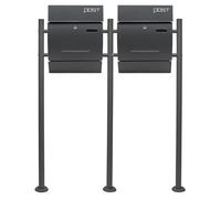 TTSet Supporto Cassetta posta V4 antracite Mailbox Buca delle Lettere