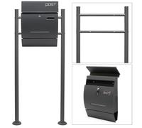 TTSet Supporto Cassetta posta V4 antracite Mailbox Buca delle Lettere