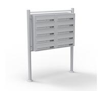 TTSistema con 10 cassette delle lettere 2x5 grigio Da pavimento Condominio Posta