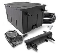 TTSunSun Set per laghetti filtro CBF-550 chiarificatore CUV-224 24W pompa NEO600