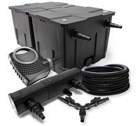 TTSunSun set per laghetti filtro da 60000l chiarificatore 18W pompa 70W tubo 25m