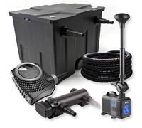 TTSunSun Set per stagni 12000l 18W UV depuratore per stagni pompa tubo fontana