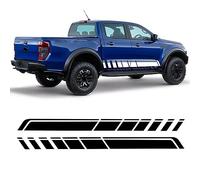 TTTao Auto Adesivo,per Ford F 150 Raptor Ranger T6 T7 Wildtrak,Corpo Porta Laterale Decalcomanie Decorazione Accessori,A-Black