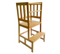 TTTorre montessoriana Toboli in bambù 46x46x89cm Learning tower Sgabello bambini