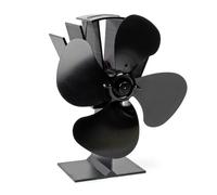 TTVentilatore per camino a 4 pale Ventola per stufa Senza elettricità Caminetto