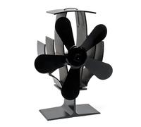 TTVentilatore per camino a 5 pale 60°C Ventola per stufa Senza corrente Caminett