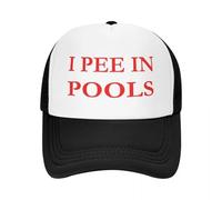 TTVXIHL Caldo Puro Cotone, Nuoto Estivo Personalizzato I Pee in Piscine Berretto da Baseball Outdoor Donna Cappello da Camionista Regolabile da Uomo Cappello da papà Personalizzato Primaverile