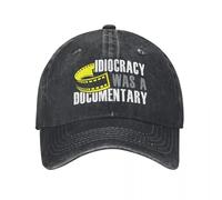 TTVXIHL Caldo Puro Cotone, Nuovo Limited Idiocracy Era Un documentario Sarcastico Demin cap Design Traspirante Cappello da Golf cap Uomo Estate