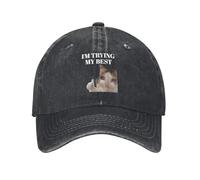TTVXIHL Caldo Puro Cotone, STO provando Il Mio Meglio pianto Demin cap Cappello da Golf Leggero Berretto da Baseball da Donna