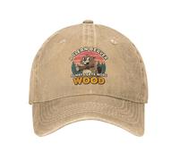 TTVXIHL Cappellini da Baseball di Alta qualità, Berretto da Baseball Pulito Castoro Scherzo Ottiene Sempre più Legno Estate Casual Trucker Cappello Divertente Castoro Uomo Donna Berretti da Baseball