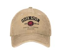 TTVXIHL Cappellini da Baseball di Alta qualità per Uomini e Donne, Retro God of Thunder Asgard Odinson EST 964 Cappellini da Baseball Uomo Donna Distressed Cotton Snapback Cappello Regalo All'aperto