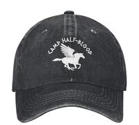 TTVXIHL Cappellini da Baseball di Alta qualità, Percy Jackson Camp Half-Blood Berretto da Baseball Scheletro Pegasus Logo Bianco Hip Hop papà Cappelli Uomo Donna Alette Parasole Berretti da Baseball