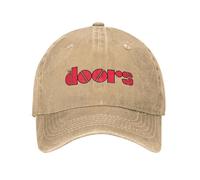TTVXIHL Cappellini da Baseball di Alta qualità, The Doors Band Logo Berretto da Baseball in Stile Unisex Cappello in Denim Invecchiato Cappello Cappellino Snapback con vestibilità Regolabile Vintage