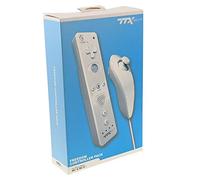 TTX Tech Wii/WiiU Nunchuk e telecomando Freedom Wireless con pacchetto Action Plus, bianco