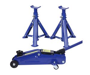 TTXPOtool set cric sollevatore + 2 cavalletti max 2t altezza regolabile