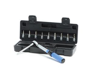 TTXPOtool Set di chiavi dinamometriche 11 pz. 1/4" (6,35 mm) 5-25 Nm Cricchetto