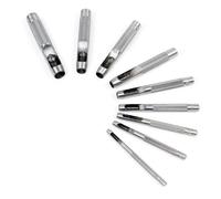 TTXPOtool Set di fustelle da foratura 3-12mm 9pz acciaio al carbonio pelle gomma
