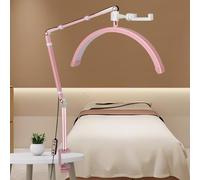 TTXSDYD Lampada Mezza Luna per Estensione Ciglia e Ungheria, Professionale con Piede (Rosa)