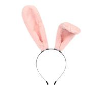 TTYAO REII Cerchietto con orecchie da coniglio, con orecchie da coniglio, regolabile, stile kawaii, accessorio per capelli Lolita, per costumi (rosa)