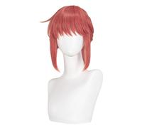 TTYAO REII Parrucca per cosplay a tema anime, coda di cavallo rossa, capelli sintetici resistenti al calore, parrucca per feste in costume per Halloween e giochi di ruolo (rosso)
