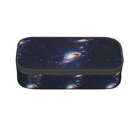 TTYDOKLA Astuccio in tessuto Oxford con stampa galassia nell'universo, con scomparti multipli, ideale per viaggi o ufficio, Nero , Taglia unica, Astuccio per trucchi