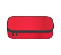 TTYDOKLA Astuccio multiuso a righe rosse con stampa, astuccio per matite esteticamente gradevole, ampio spazio di archiviazione, Nero , Taglia unica, Custodia per chiave