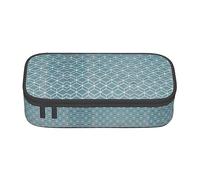 TTYDOKLA Astuccio multiuso con stampa a reticolo blu, astuccio esteticamente gradevole, ampio spazio di archiviazione, Nero , Taglia unica, Custodia per chiave