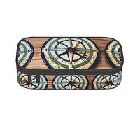 TTYDOKLA Astuccio multiuso con stampa di bussole a vela marittima, astuccio esteticamente gradevole, ampio spazio per riporre oggetti, Nero , Taglia unica, Custodia per chiave